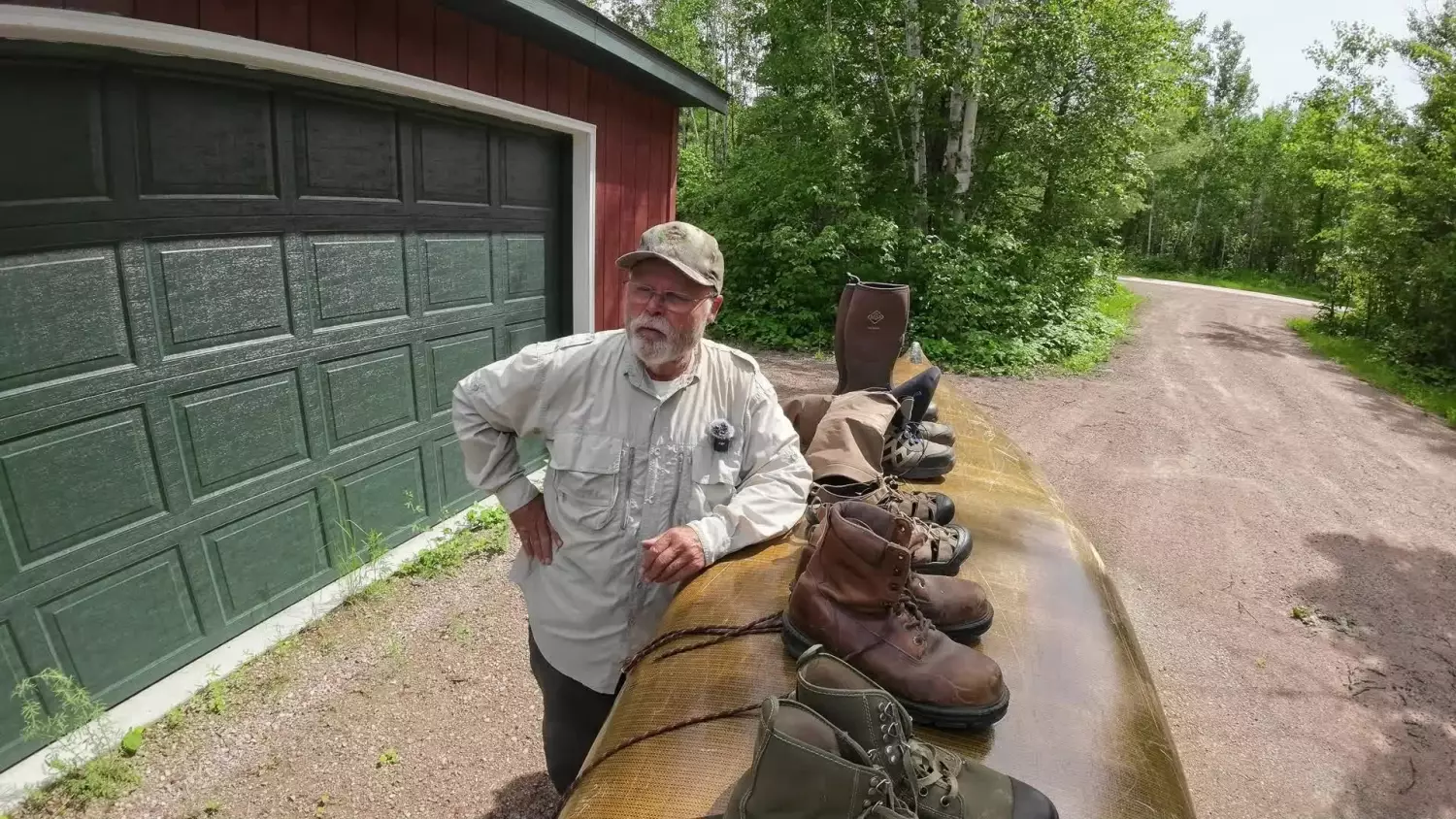 Ken Hupila and Footwear in the BWCA