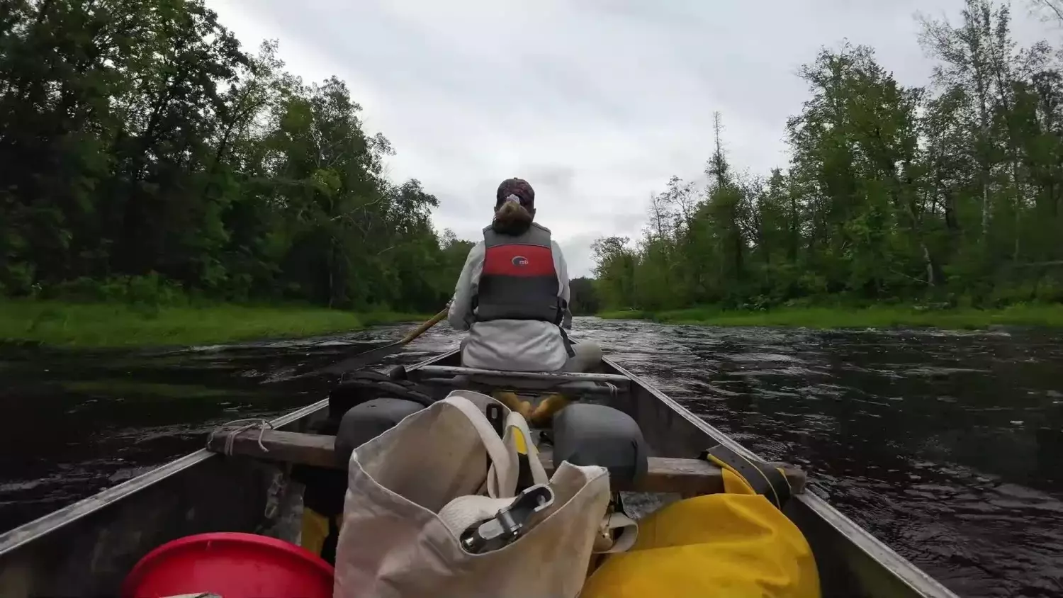 Learning how to paddle whitewater