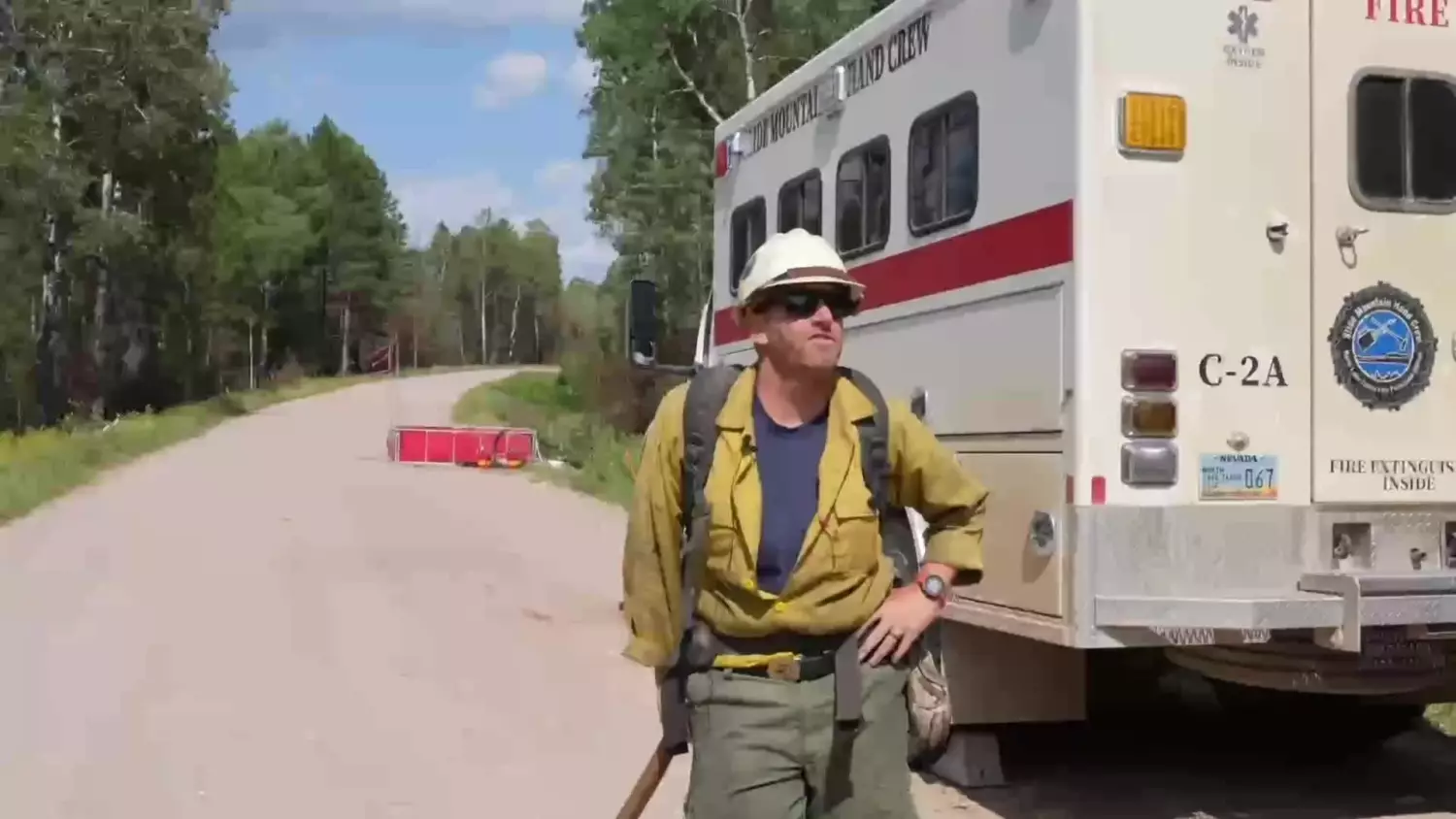 Lightning Fire Complex video from July 23 2026